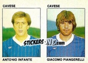 Sticker Antonio Infante / Giacomo Piangerelli - Calcio Flash 1984 - Edizioni Flash