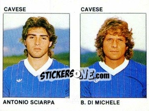 Sticker Antonio Sciarpa / B. Di Michele - Calcio Flash 1984 n. 345 - Edizioni Flash