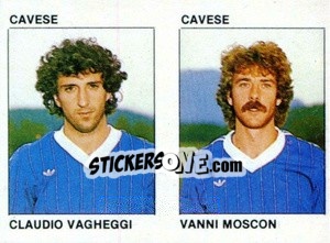 Figurina Claudio Vagheggi / Vanni Moscon - Calcio Flash 1984 - Edizioni Flash