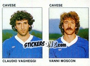 Sticker Claudio Vagheggi / Vanni Moscon - Calcio Flash 1984 n. 346 - Edizioni Flash