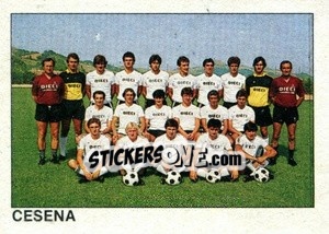 Figurina Squadra Cesena - Calcio Flash 1984 - Edizioni Flash