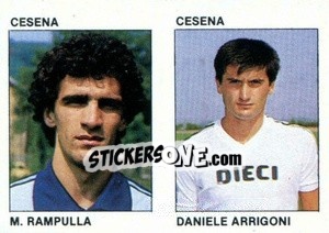 Sticker M. Rampulla / Daniele Arrigoni - Calcio Flash 1984 n. 348 - Edizioni Flash
