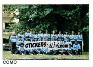 Cromo Squadra Como - Calcio Flash 1984 - Edizioni Flash