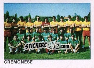 Sticker Squadra Cremonese - Calcio Flash 1984 - Edizioni Flash