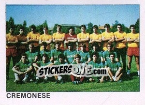 Sticker Squadra Cremonese - Calcio Flash 1984 n. 361 - Edizioni Flash