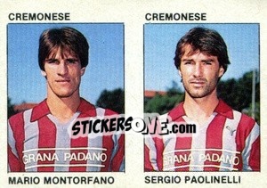 Sticker Mario Montorfano / Sergio Paolinelli - Calcio Flash 1984 n. 363 - Edizioni Flash
