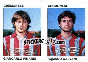 Sticker Giancarlo Finardi / Romano Galvani - Calcio Flash 1984 n. 365 - Edizioni Flash