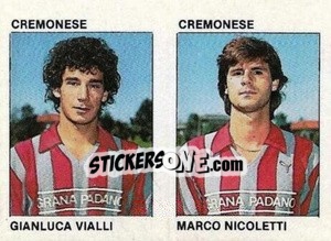 Sticker Gianluca Vialli / Marco Nicoletti - Calcio Flash 1984 n. 367 - Edizioni Flash