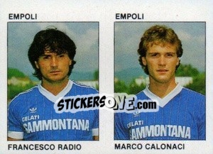 Sticker Francesco Radio / Marco Calonaci - Calcio Flash 1984 n. 372 - Edizioni Flash