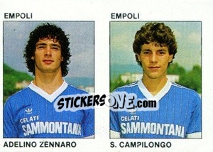 Sticker Adelino Zennaro / S. Campilongo - Calcio Flash 1984 n. 374 - Edizioni Flash