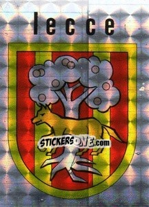 Sticker Scudetto Lecce - Calcio Flash 1984 - Edizioni Flash