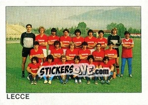 Figurina Squadra Lecce - Calcio Flash 1984 - Edizioni Flash