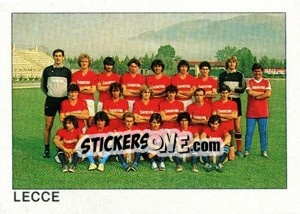 Sticker Squadra Lecce - Calcio Flash 1984 n. 375 - Edizioni Flash