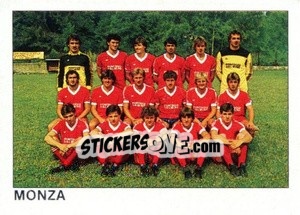 Figurina Squadra Monza - Calcio Flash 1984 - Edizioni Flash