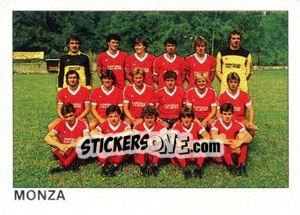 Sticker Squadra Monza - Calcio Flash 1984 n. 382 - Edizioni Flash