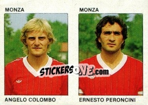 Sticker Angelo Colombo / Ernesto Peroncini - Calcio Flash 1984 n. 386 - Edizioni Flash