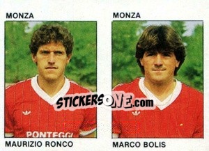 Sticker Maurizio Ronco / Marco Bolis - Calcio Flash 1984 n. 387 - Edizioni Flash