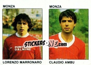 Sticker Lorenzo Marronaro / Claudio Ambu - Calcio Flash 1984 n. 388 - Edizioni Flash