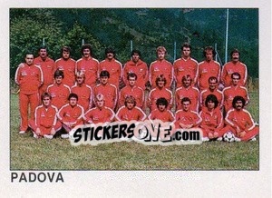 Figurina Squadra Padova - Calcio Flash 1984 - Edizioni Flash
