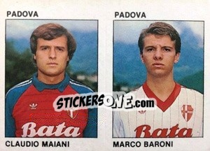 Sticker Claudio Maiani / Marco Baroni - Calcio Flash 1984 - Edizioni Flash