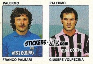 Cromo Franco Paleari / Giusepe Volpecina - Calcio Flash 1984 - Edizioni Flash
