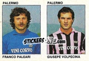 Sticker Franco Paleari / Giusepe Volpecina - Calcio Flash 1984 n. 397 - Edizioni Flash