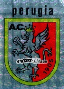 Sticker Scudetto Perugia - Calcio Flash 1984 - Edizioni Flash