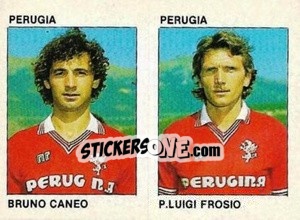 Cromo Bruno Caneo / P. Luigi Frosio - Calcio Flash 1984 - Edizioni Flash