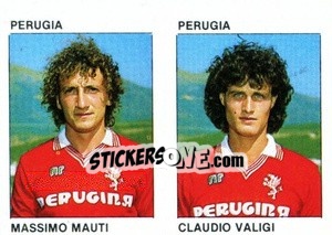 Sticker Massimo Mauti / Claudio Valigi - Calcio Flash 1984 n. 407 - Edizioni Flash