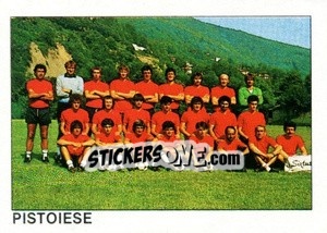 Sticker Squadra Pistoiese - Calcio Flash 1984 n. 417 - Edizioni Flash