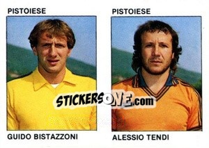 Sticker Guido Bistazzoni / Alessio Tendi - Calcio Flash 1984 n. 418 - Edizioni Flash