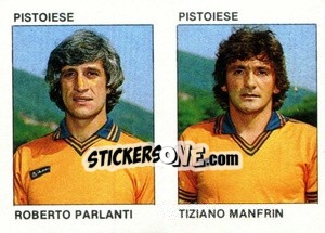 Sticker Roberto Parlanti / Tiziano Manfrin - Calcio Flash 1984 n. 420 - Edizioni Flash