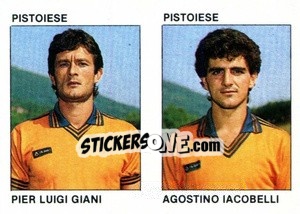 Figurina Pier Luigi Giani / Agostino Iacobelli - Calcio Flash 1984 - Edizioni Flash