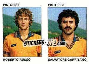 Sticker Roberto Russo / Salvatore Garritano - Calcio Flash 1984 n. 423 - Edizioni Flash