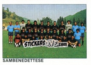 Figurina Squadra Sambenedettese - Calcio Flash 1984 - Edizioni Flash