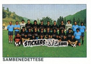 Sticker Squadra Sambenedettese - Calcio Flash 1984 n. 424 - Edizioni Flash