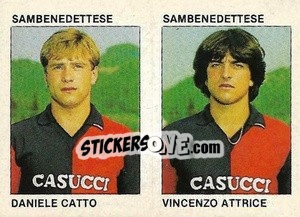 Cromo Daniele Catto / Vincenzo Attrice - Calcio Flash 1984 n. 428 - Edizioni Flash