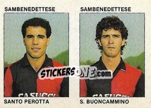 Cromo Santo Perotta / S. Buoncammino - Calcio Flash 1984 - Edizioni Flash