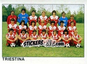 Cromo Squadra Triestina - Calcio Flash 1984 - Edizioni Flash