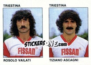Sticker Rosolo Vailati / Tiziano Ascagni - Calcio Flash 1984 n. 436 - Edizioni Flash