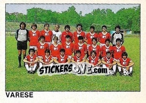 Figurina Squadra Varese - Calcio Flash 1984 - Edizioni Flash