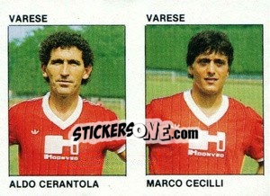 Sticker Aldo Cerantola / Marco Cecilli - Calcio Flash 1984 n. 440 - Edizioni Flash