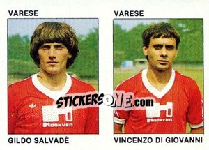 Sticker Gildo Salvadé / Vincenzo Di Giovanni - Calcio Flash 1984 n. 443 - Edizioni Flash