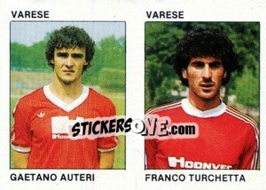 Sticker Gaetano Auteri / Franco Turchetta - Calcio Flash 1984 - Edizioni Flash
