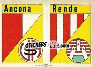 Sticker Scudetto Ancona - Calcio Flash 1984 - Edizioni Flash