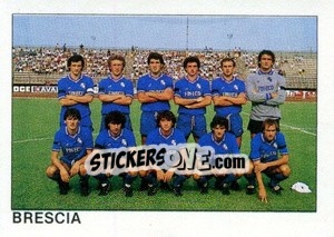 Sticker Squadra Brescia - Calcio Flash 1984 n. 447 - Edizioni Flash