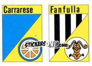 Cromo Scudetto Carrarese - Calcio Flash 1984 - Edizioni Flash