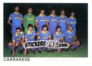 Sticker Squadra Carrarese - Calcio Flash 1984 n. 448 - Edizioni Flash
