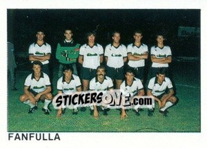 Figurina Squadra Fanfulla - Calcio Flash 1984 - Edizioni Flash
