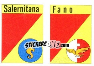 Figurina Scudetto Fano - Calcio Flash 1984 - Edizioni Flash